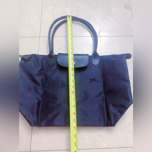 Longchamp large tote bag black color universal style versatile shoulder Purse - Picture 8 of 15